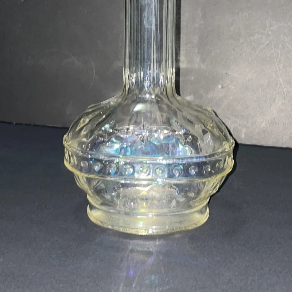 Vintage Glass Decorative Liquor Bottle Embossed Barware Collectibles - Picture 3 of 8